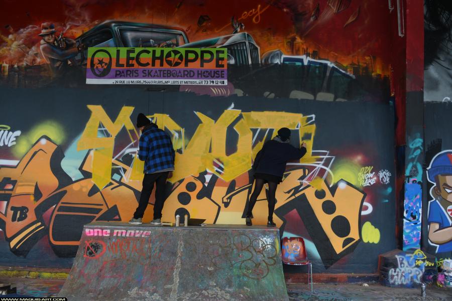 Graffiti de ??? à L'Aérosol Paris (9 mars 2018)