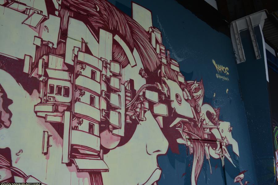 Graffiti de Kanos à L'Aérosol Paris (9 mars 2018)