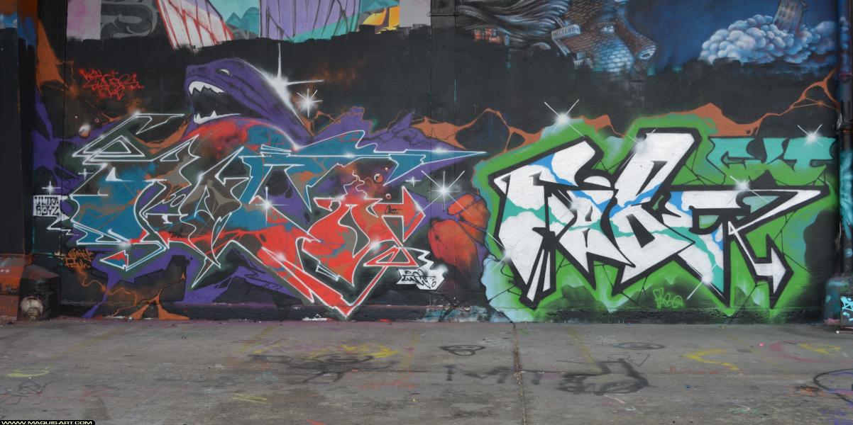 Graffiti de Fabe et Func88 à L'Aérosol Paris (9 mars 2018)