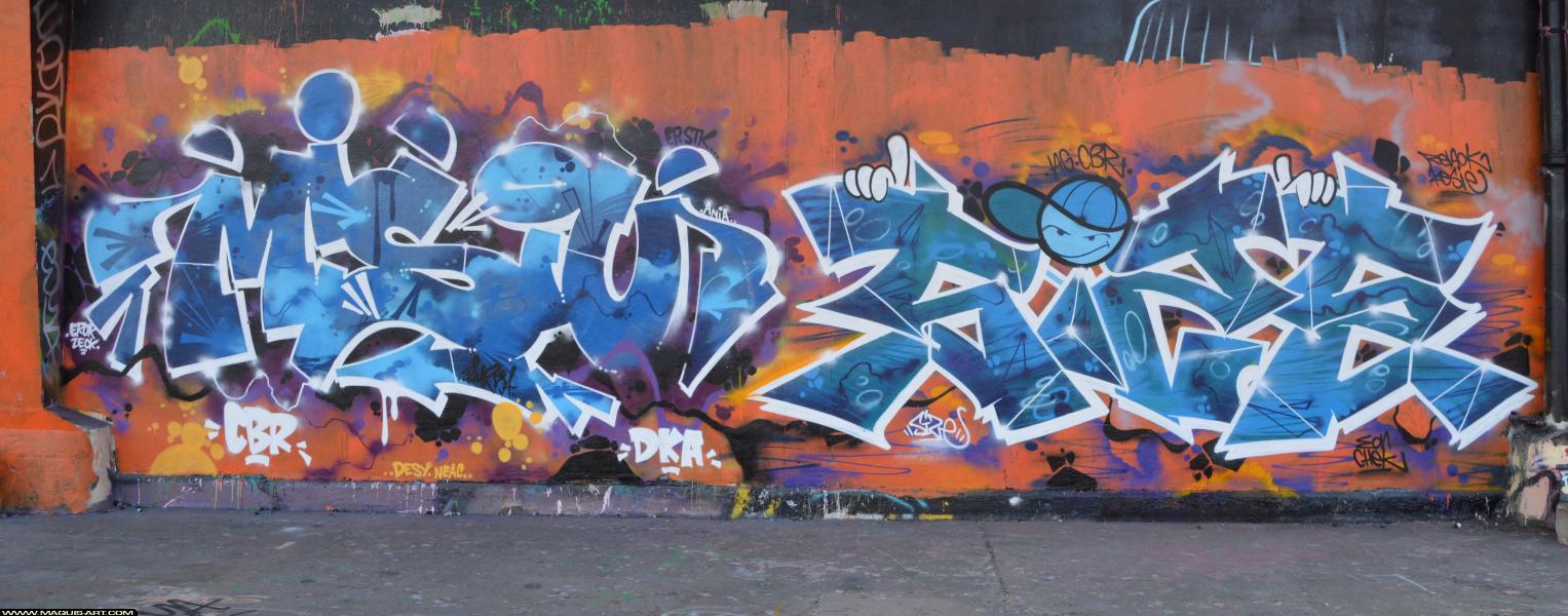 Misiu - Artiste Graffiti au Wall of Fame L'Aérosol