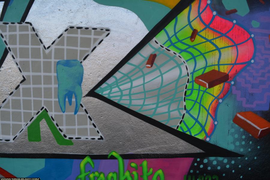 Graffiti de Fork à L'Aérosol Paris (11 mars 2018)