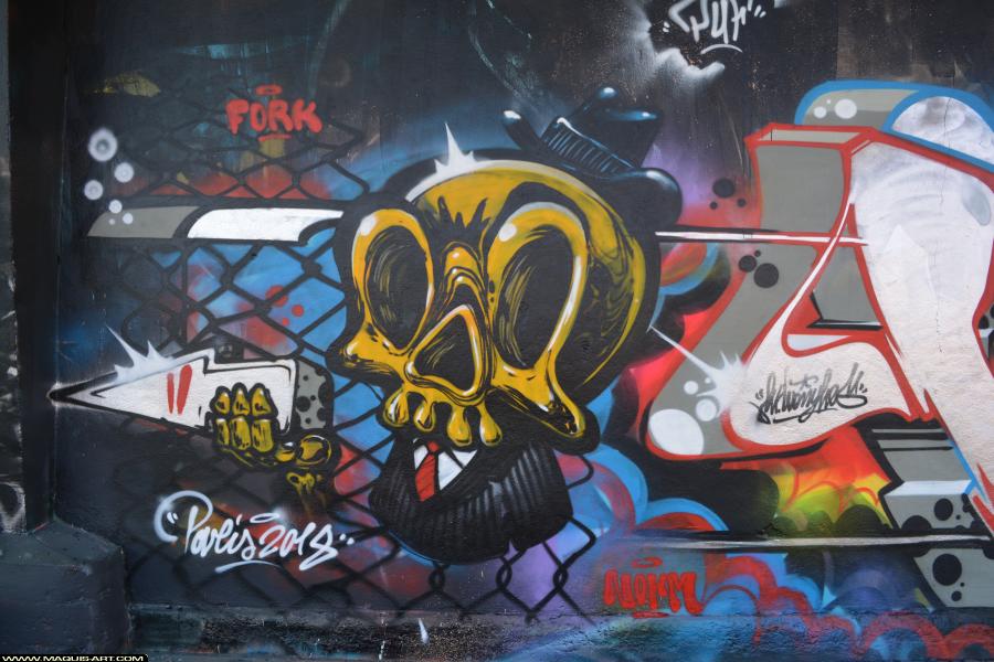 Graffiti de Wany à L'Aérosol Paris (11 mars 2018)