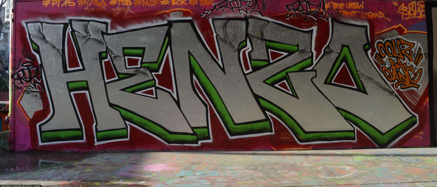 Graffiti de Razy à L'Aérosol Paris (12 mars 2018)