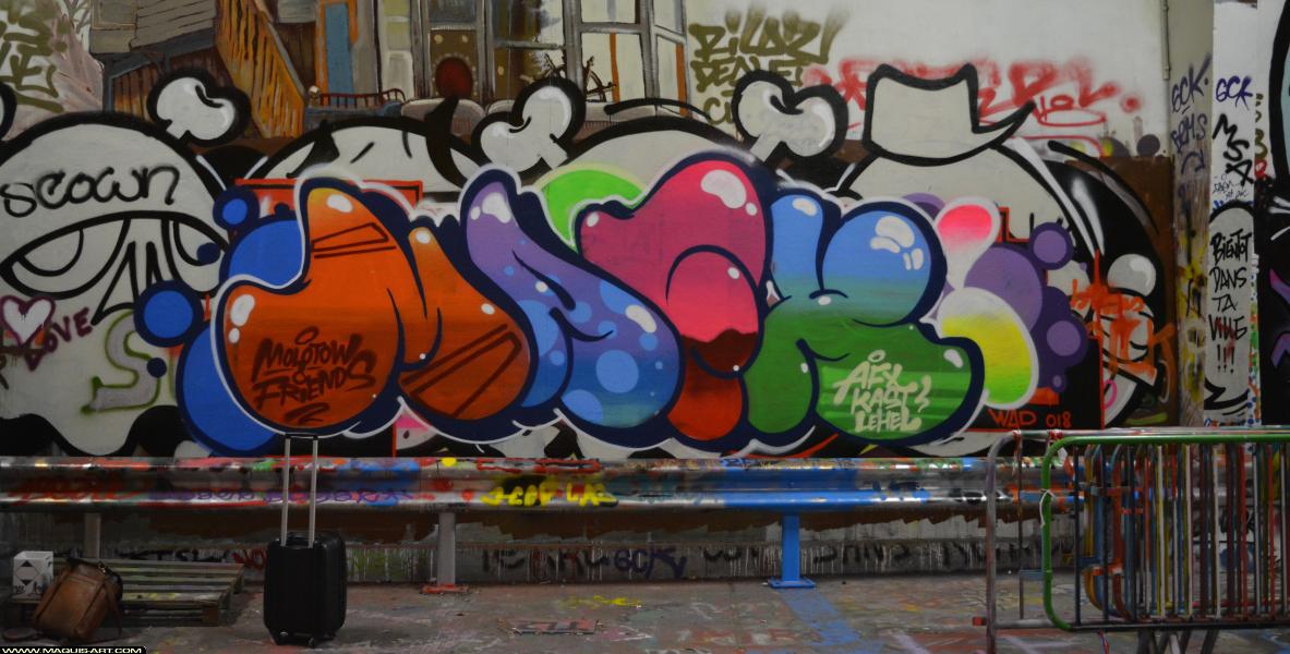 Graffiti de ??? à L'Aérosol Paris (13 mars 2018)