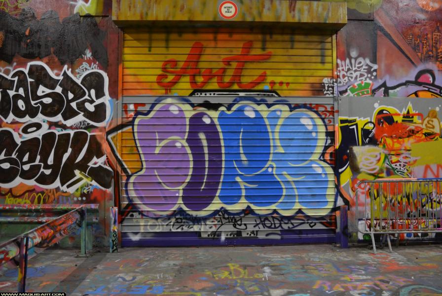 Graffiti de Fork à L'Aérosol Paris (13 mars 2018)