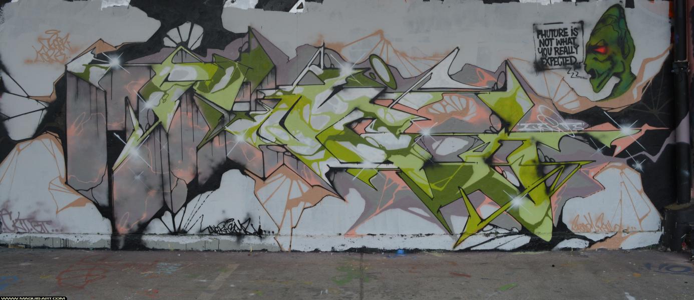 Graffiti de Func88 à L'Aérosol Paris (14 mars 2018)