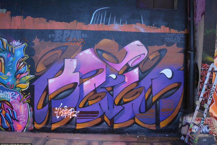 Graffiti de Ksper à L'Aérosol Paris (15 mars 2018)