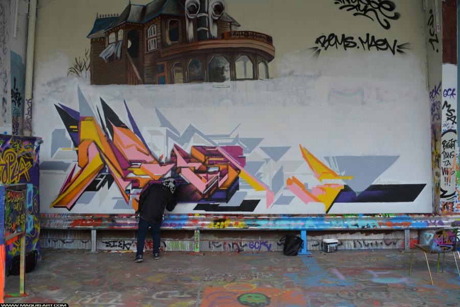 Graffiti de ??? à L'Aérosol Paris (17 mars 2018)