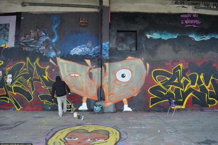 Graffiti de ??? à L'Aérosol Paris (17 mars 2018)