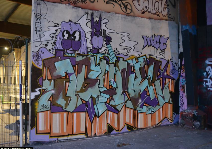 Graffiti d'Agomer à L'Aérosol Paris (18 mars 2018)