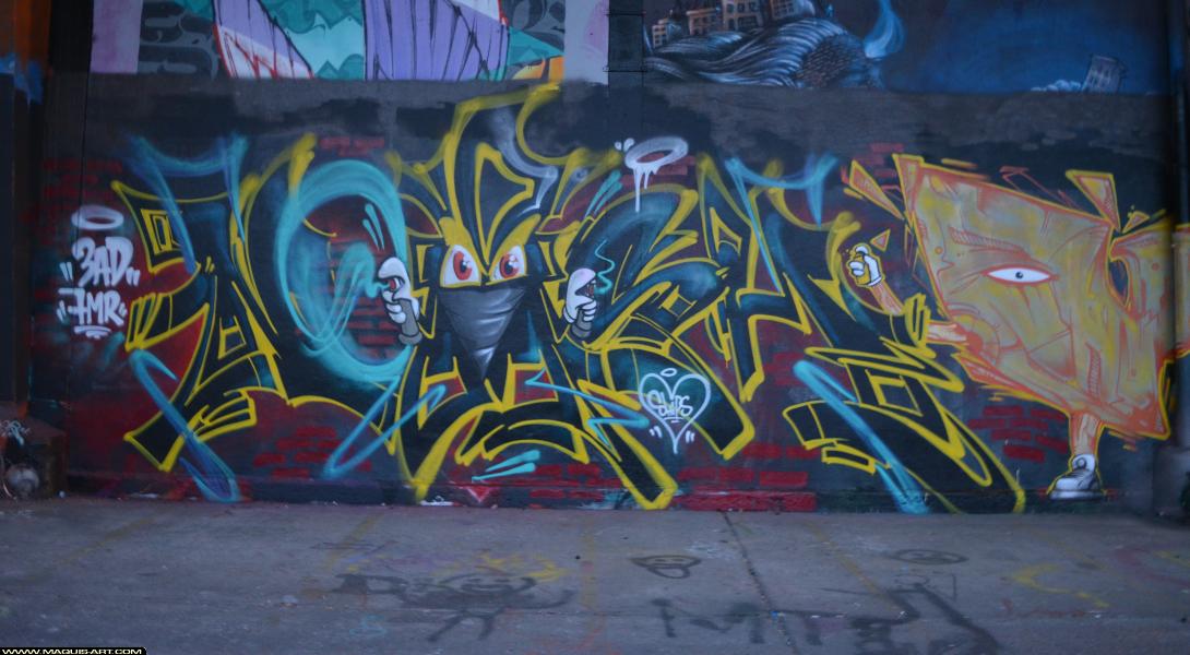 Graffiti de Noash à L'Aérosol Paris (18 mars 2018)