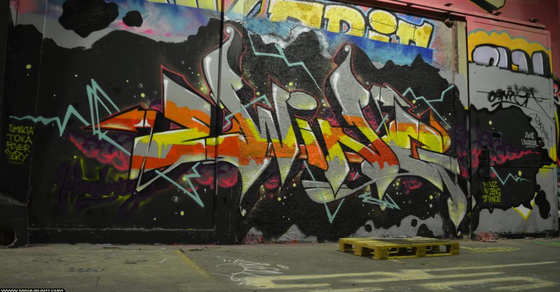 Graffiti d'Ewing à L'Aérosol Paris (18 mars 2018)