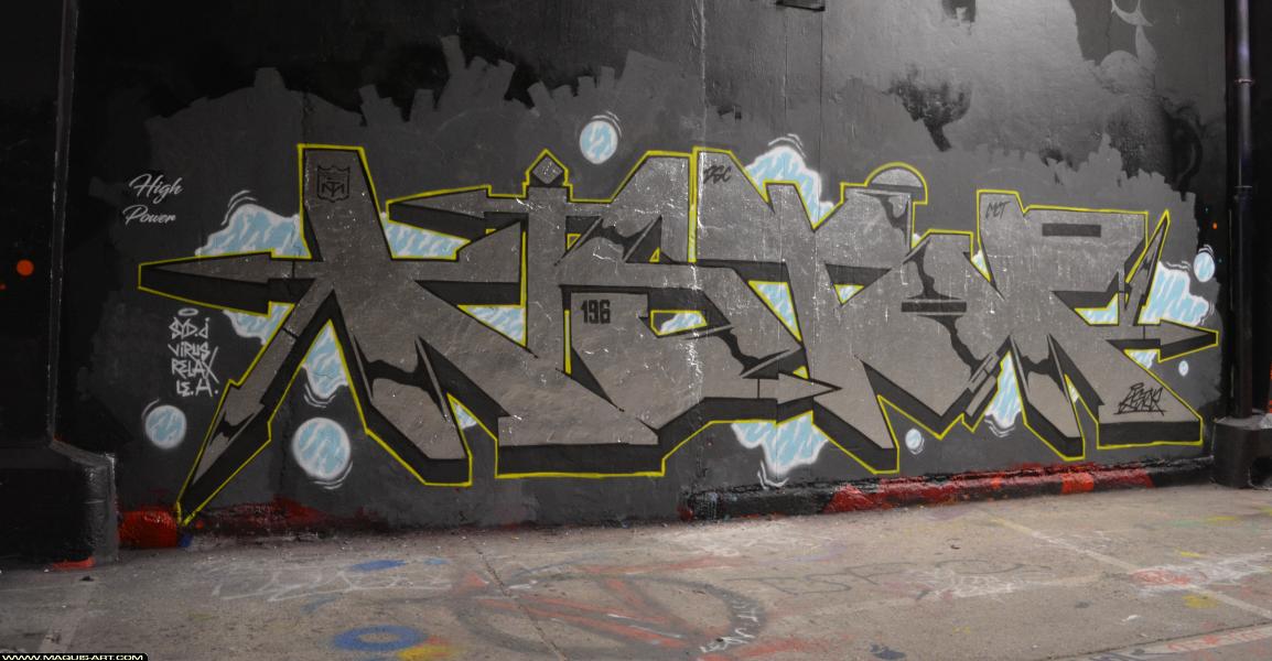 Graffiti de Kistor à L'Aérosol Paris (18 mars 2018)