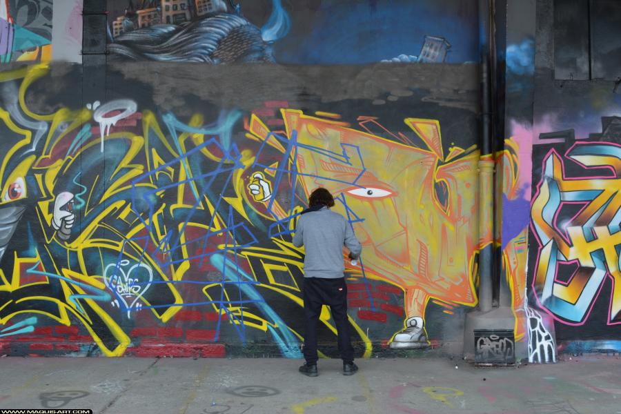 Graffiti de ??? à L'Aérosol Paris (21 mars 2018)