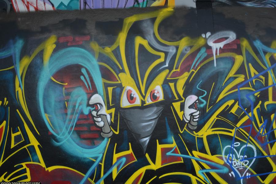 Noash - Artiste Graffiti au Wall of Fame L'Aérosol