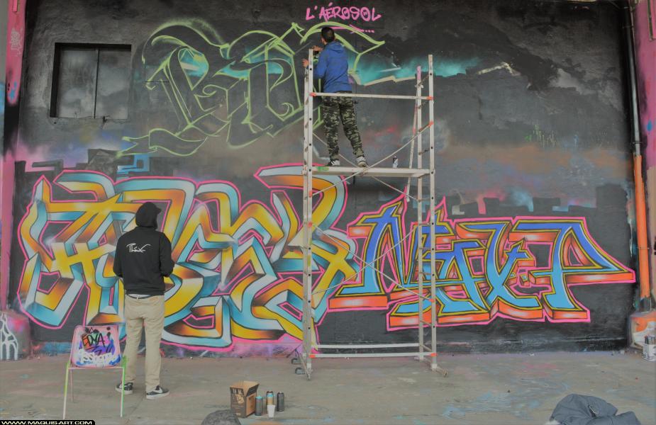 Graffiti de ??? à L'Aérosol Paris (22 mars 2018)