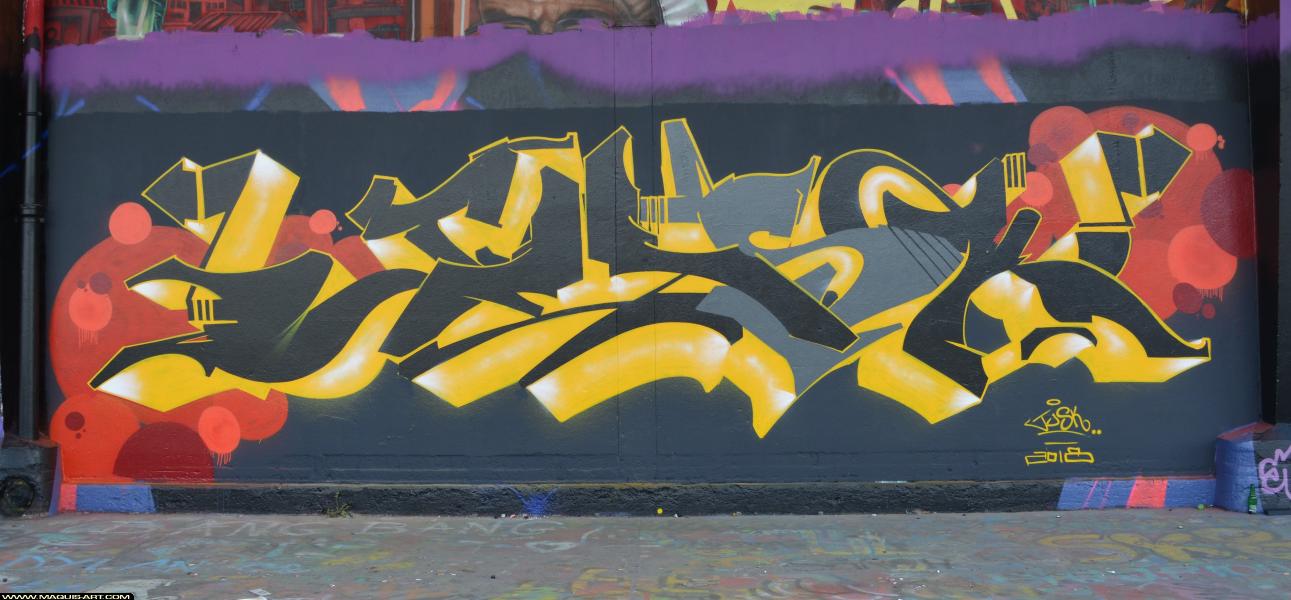 Graffiti de Jusk à L'Aérosol Paris (23 mars 2018)