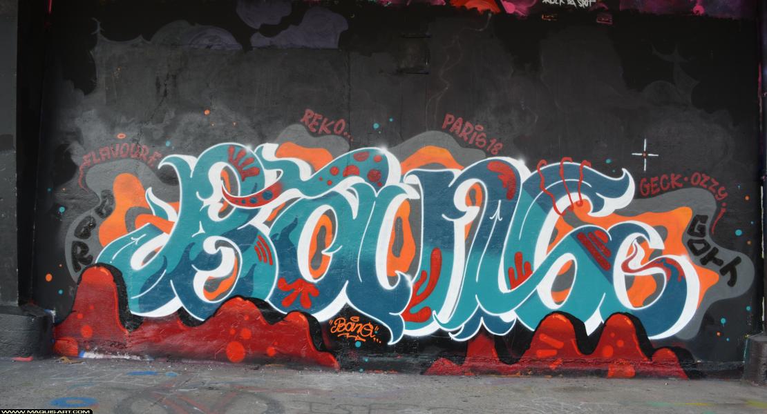 Bang - Artiste Graffiti au Wall of Fame L'Aérosol