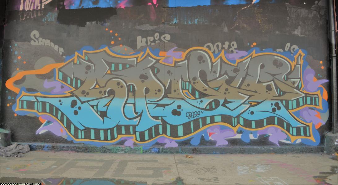Spago - Artiste Graffiti au Wall of Fame L'Aérosol