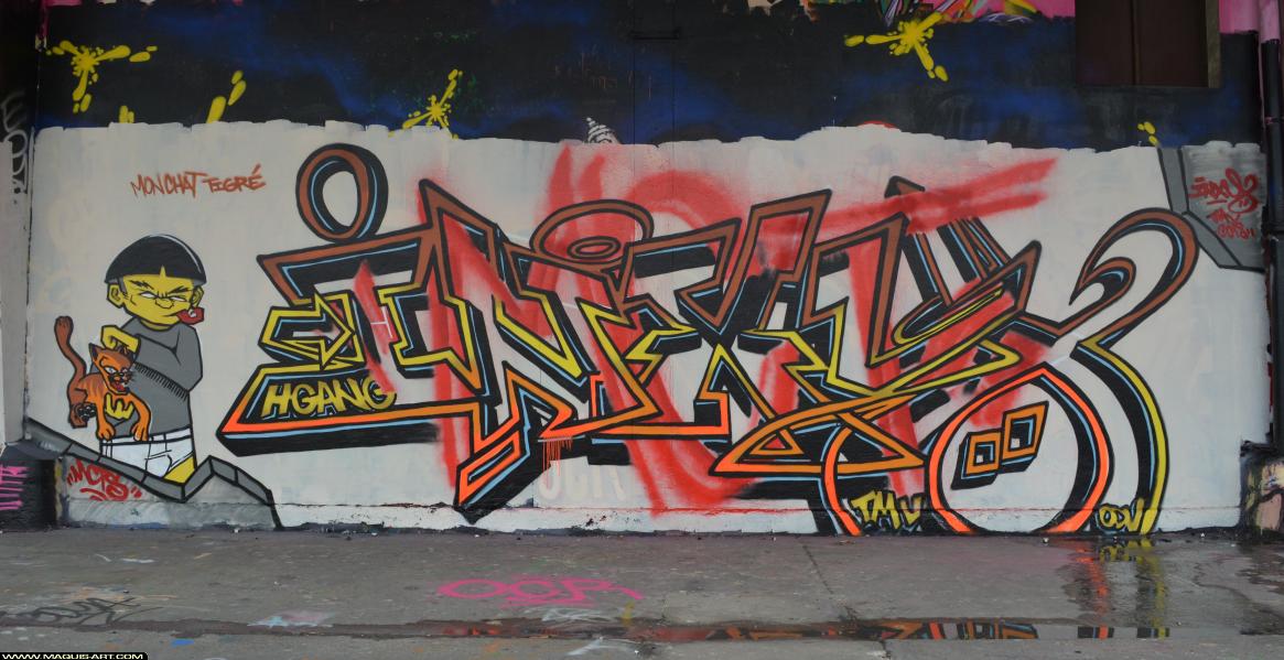 Graffiti d'Inxy à L'Aérosol Paris (25 mars 2018)