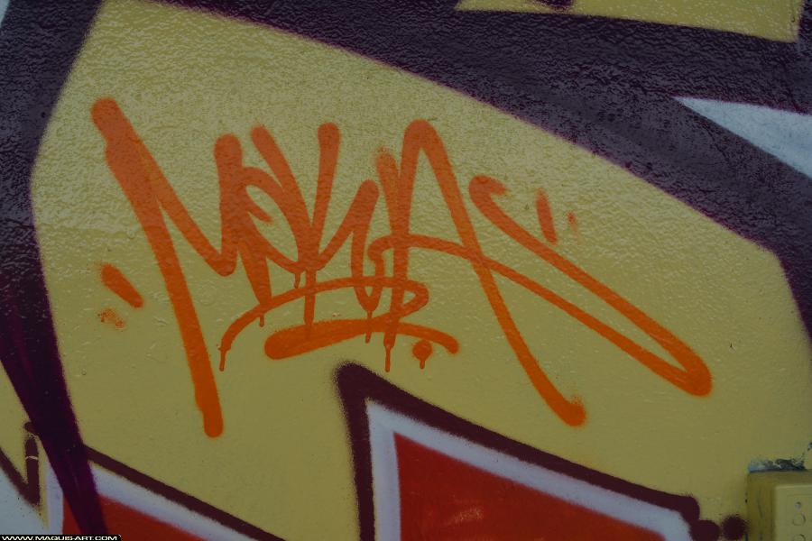 Graffiti de Moka à L'Aérosol Paris (25 mars 2018)