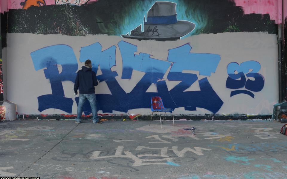 Graffiti de Ryze à L'Aérosol Paris (26 mars 2018)