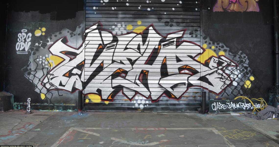 Graffiti de Meha à L'Aérosol Paris (28 mars 2018)