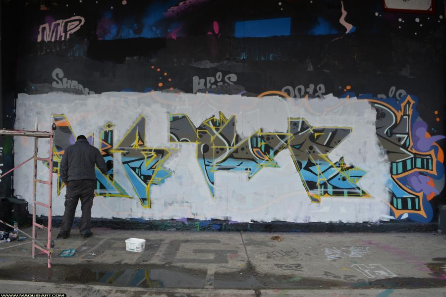 Graffiti de Kistor à L'Aérosol Paris (28 mars 2018)