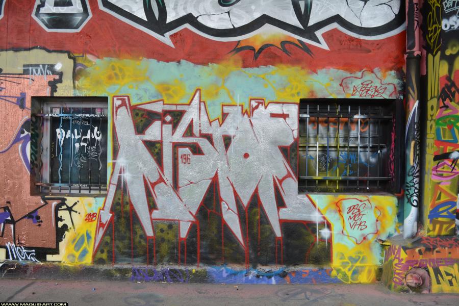 Graffiti de Kistor à L'Aérosol Paris (28 mars 2018)