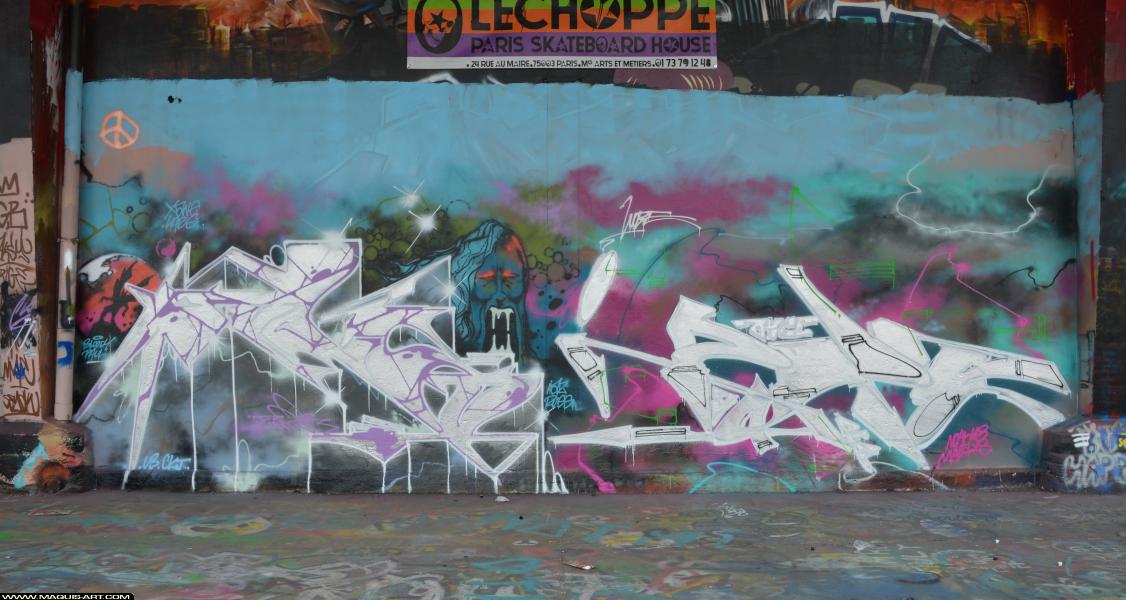 Graffiti de Func88 à L'Aérosol Paris (28 mars 2018)