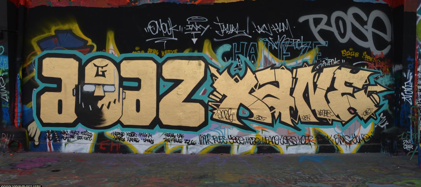 Graffiti de Xane et Agaz à L'Aérosol Paris (29 mars 2018)