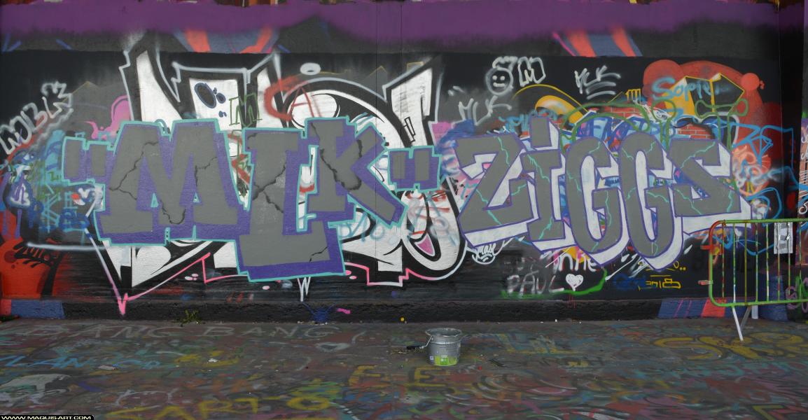 Ziggs - Artiste Graffiti au Wall of Fame L'Aérosol