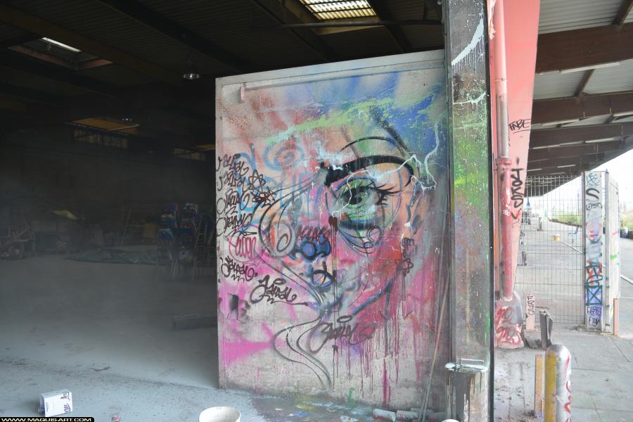 Graffiti de Jallal à L'Aérosol Paris (31 mars 2018)