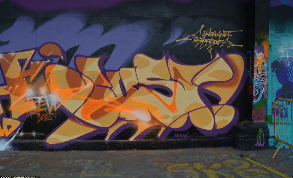 Graffiti de Just à L'Aérosol Paris (30 mars 2018)
