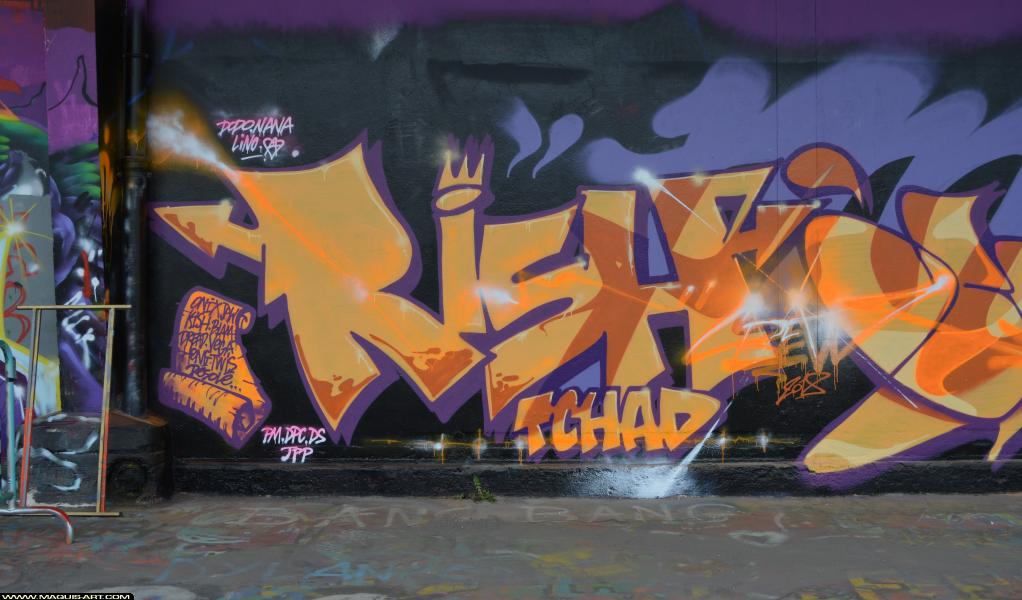 Graffiti de Rish à L'Aérosol Paris (30 mars 2018)