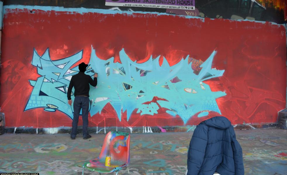 Graffiti de Seaz (tva Cp5) à L'Aérosol Paris (31 mars 2018)