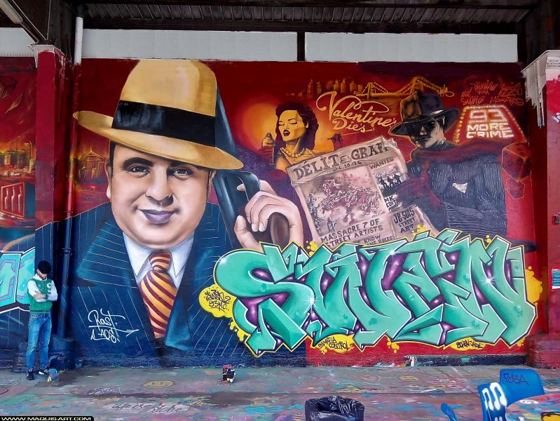 Swen - Artiste Graffiti au Wall of Fame L'Aérosol