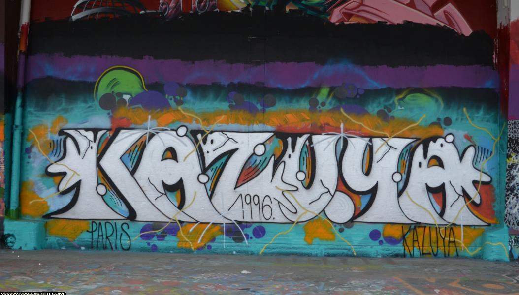 Graffiti de Kazuya à L'Aérosol Paris (1 avril 2018)