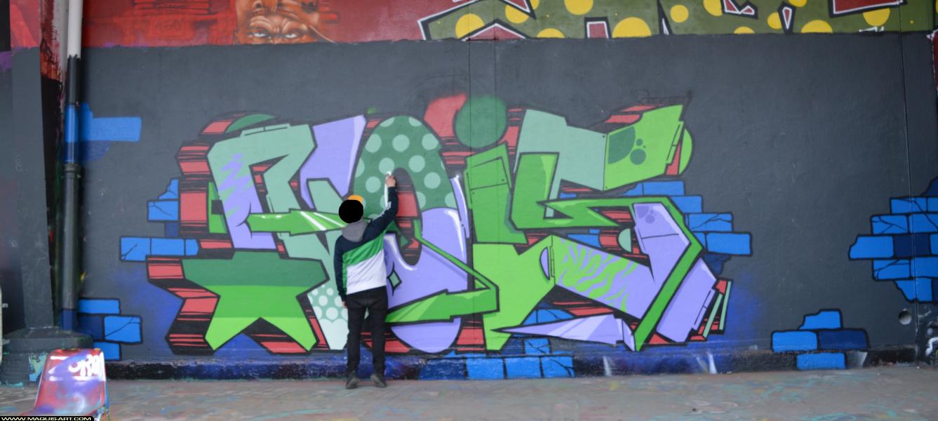 Graffiti de Roys à L'Aérosol Paris (1 avril 2018)