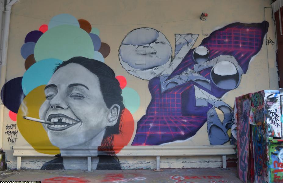 Graffiti de Sept et 7spray à L'Aérosol Paris (4 avril 2018)
