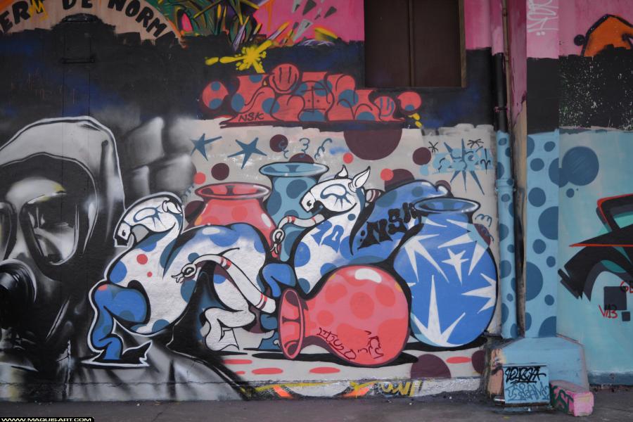 Siam - Artiste Graffiti au Wall of Fame L'Aérosol