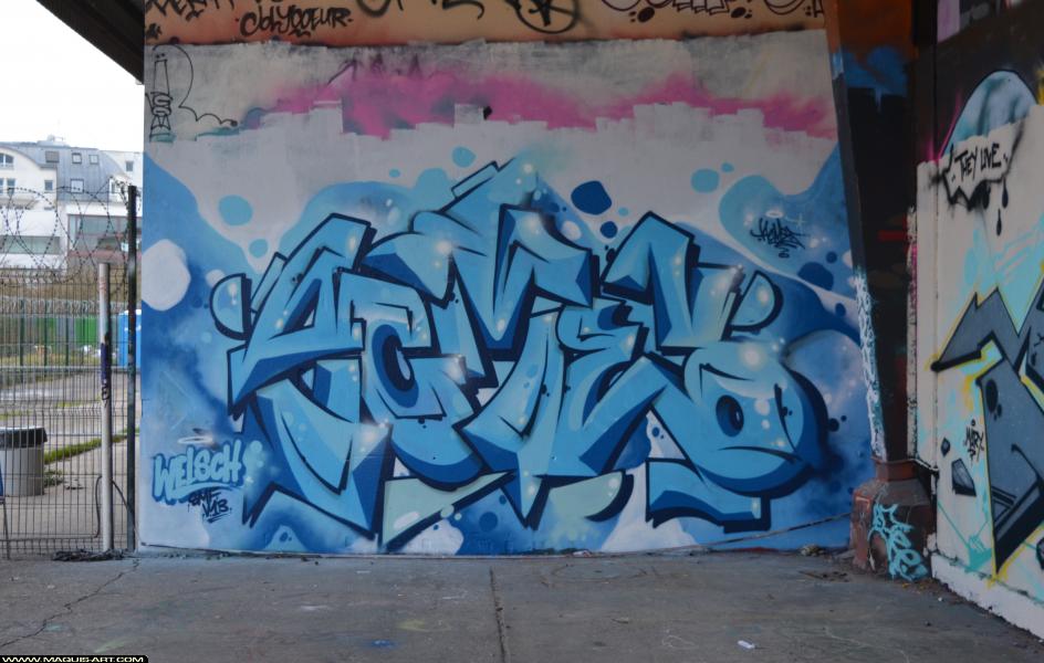 Graffiti d'Acme à L'Aérosol Paris (4 avril 2018)