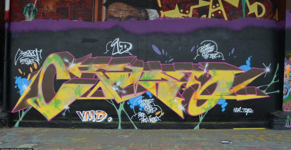 Graffiti de Crazer à L'Aérosol Paris (6 avril 2018)