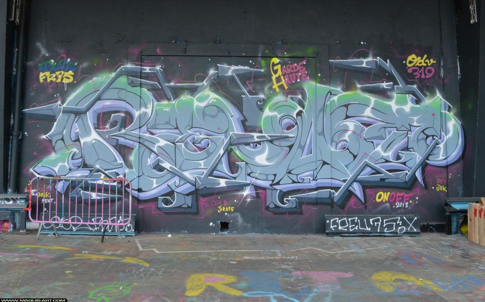 Graffiti de Taer à L'Aérosol Paris (6 avril 2018)