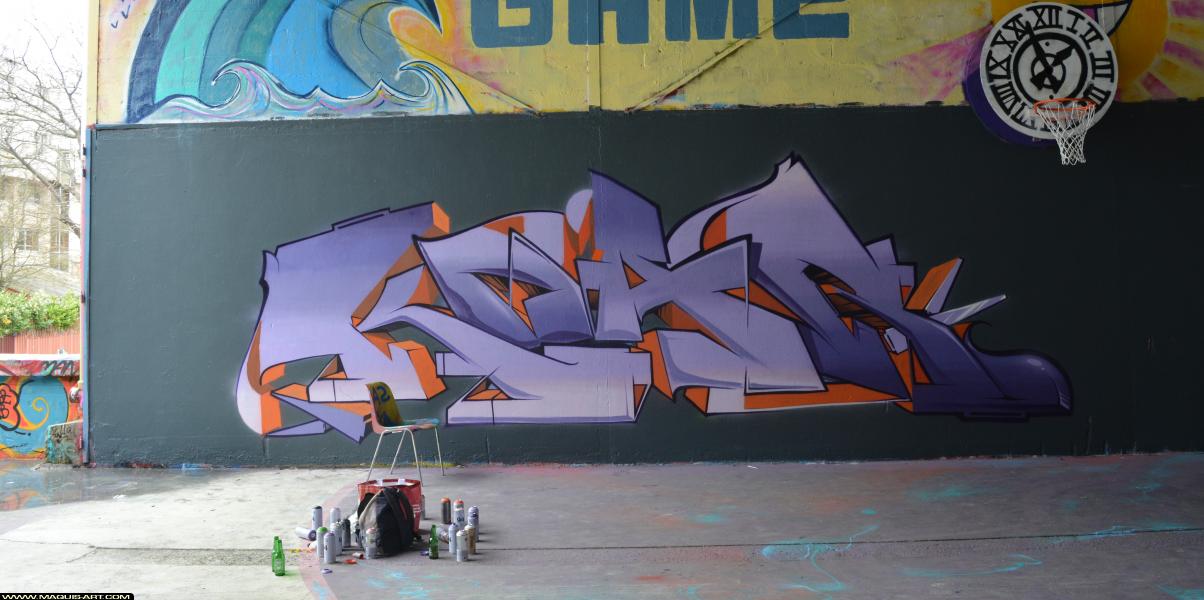 Graffiti d'Arko à L'Aérosol Paris (5 avril 2018)