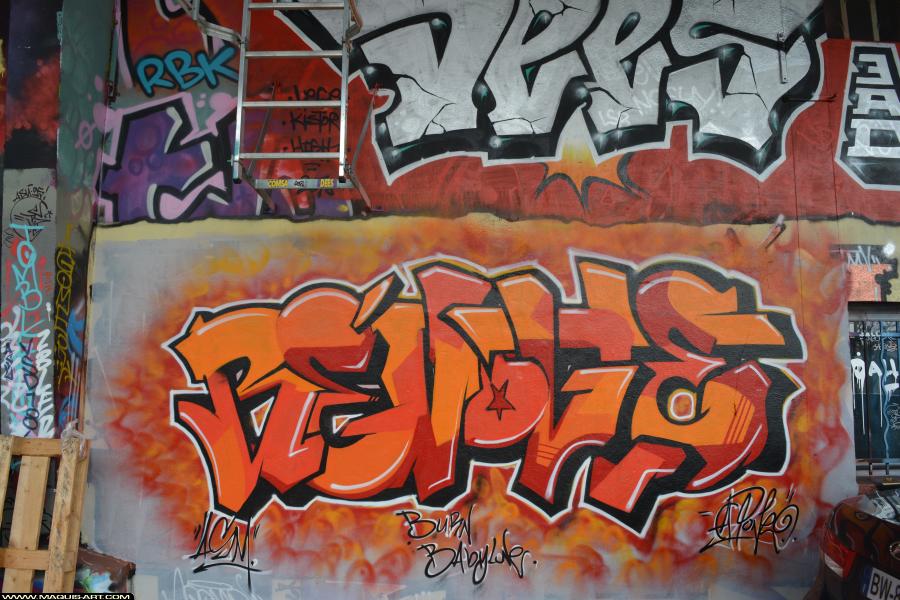 Graffiti de ??? à L'Aérosol Paris (7 avril 2018)