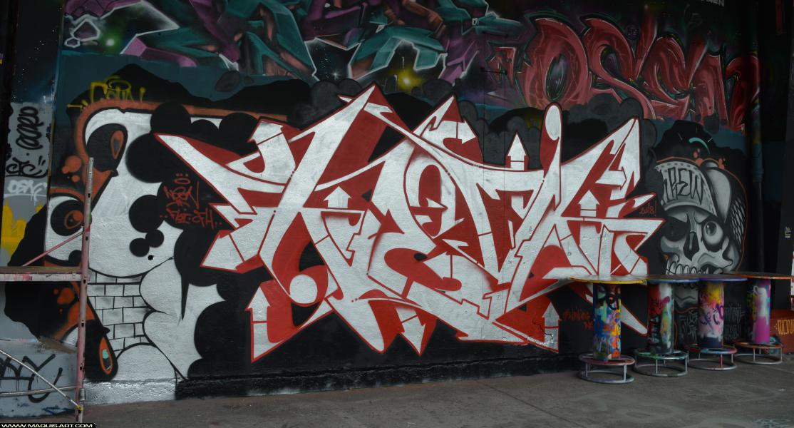 Neon - Artiste Graffiti au Wall of Fame L'Aérosol