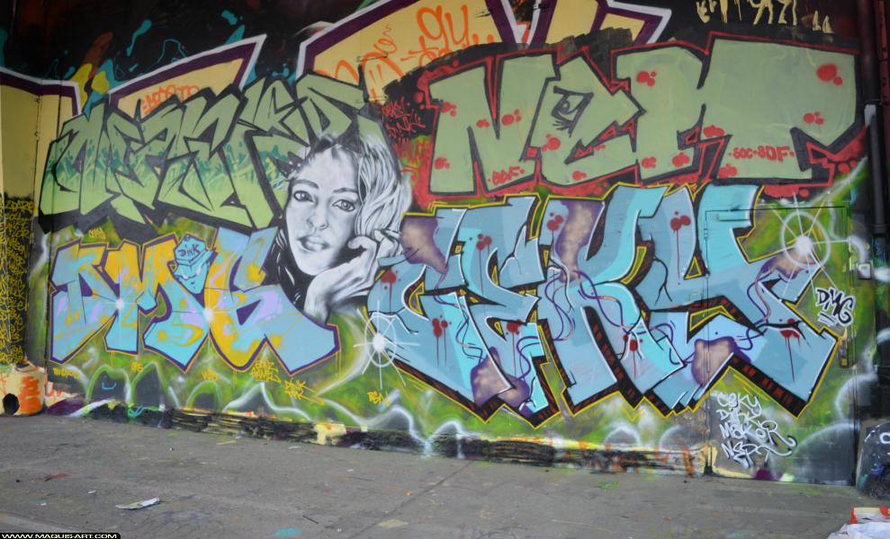 Ceky - Artiste Graffiti au Wall of Fame L'Aérosol