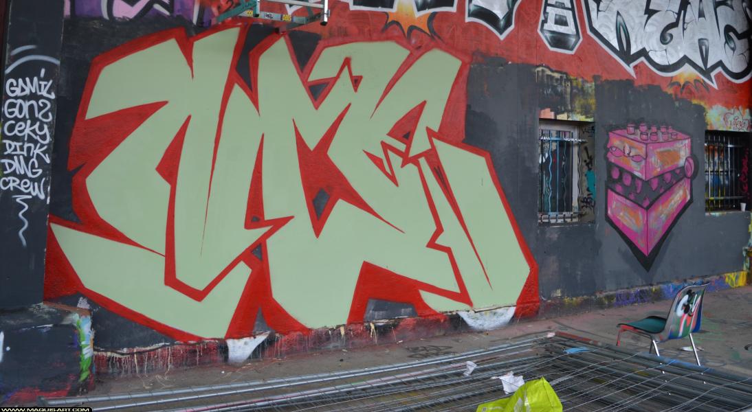 Graffiti de Makor à L'Aérosol Paris (14 avril 2018)