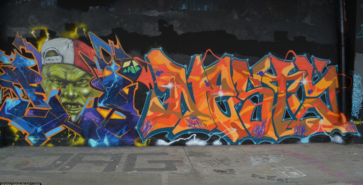 Graffiti de Fast et Nesta à L'Aérosol Paris (11 avril 2018)